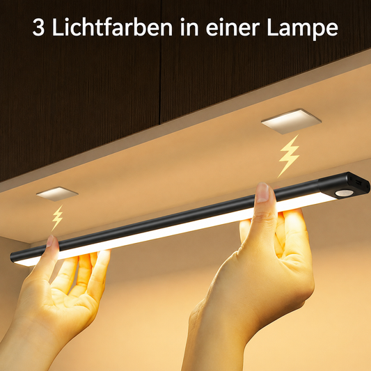 LED Bewegungsmelder Licht - Kabellos & USB Wiederaufladbar
