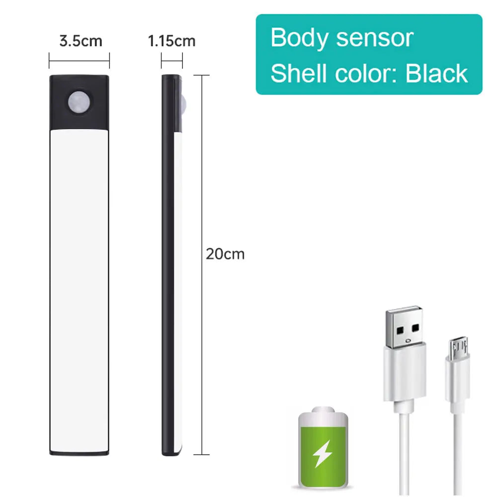 LED Bewegungsmelder Licht - Kabellos & USB Wiederaufladbar