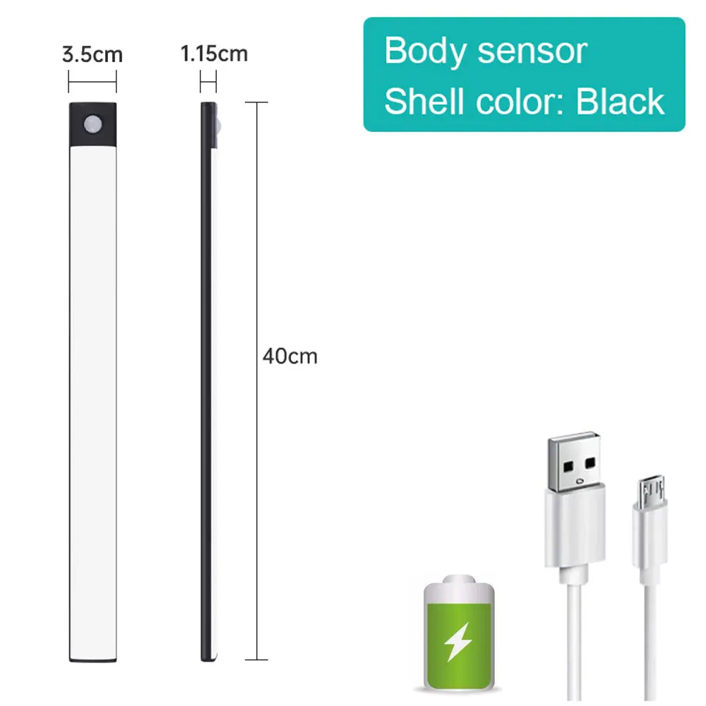 LED Bewegungsmelder Licht - Kabellos & USB Wiederaufladbar